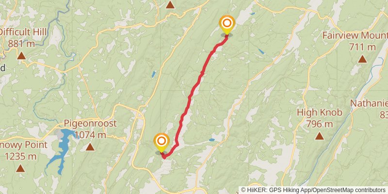 American Discovery Trail - West Virginia stage 4 Map