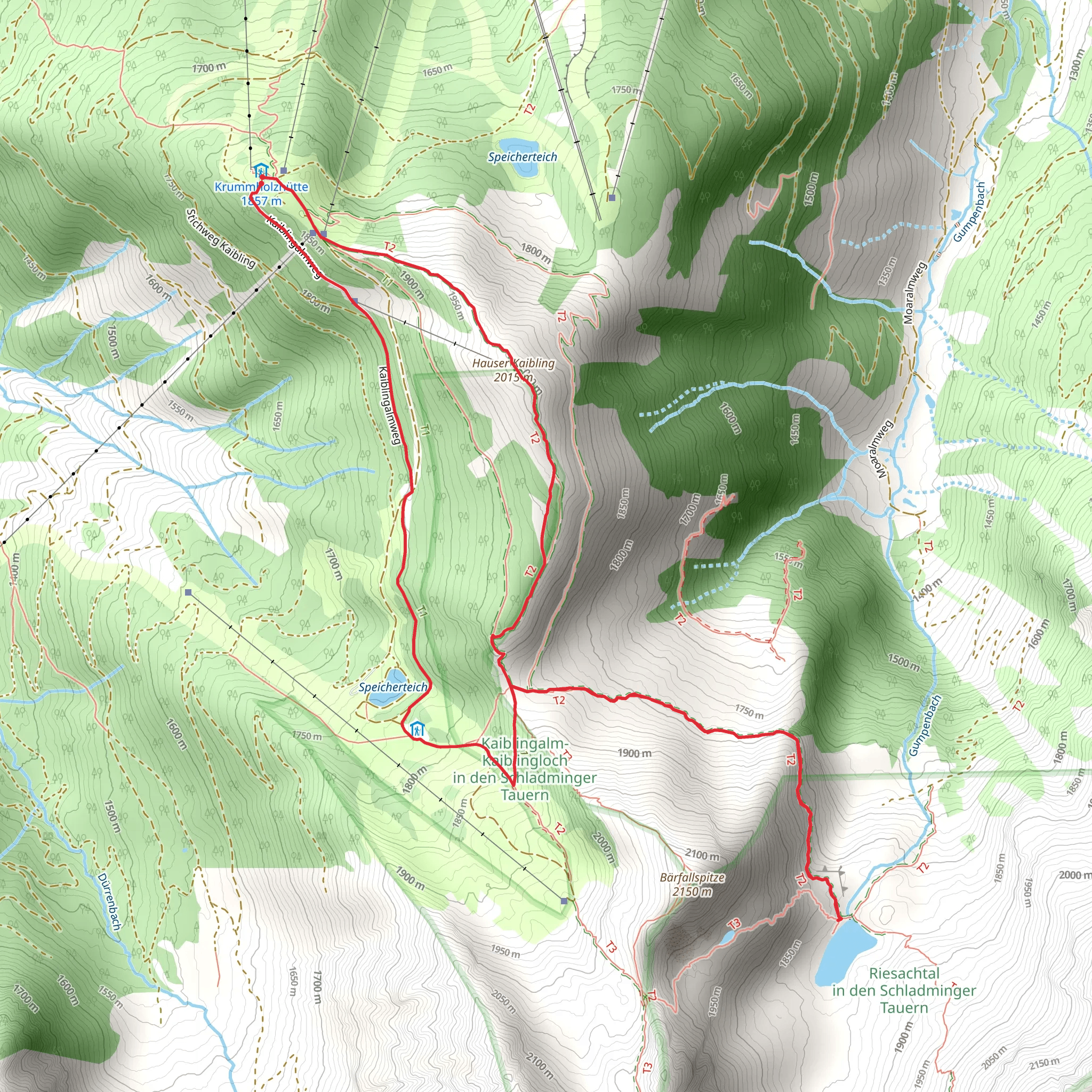 Alpine Loop to the idyllic Moaralmsee mobile static map