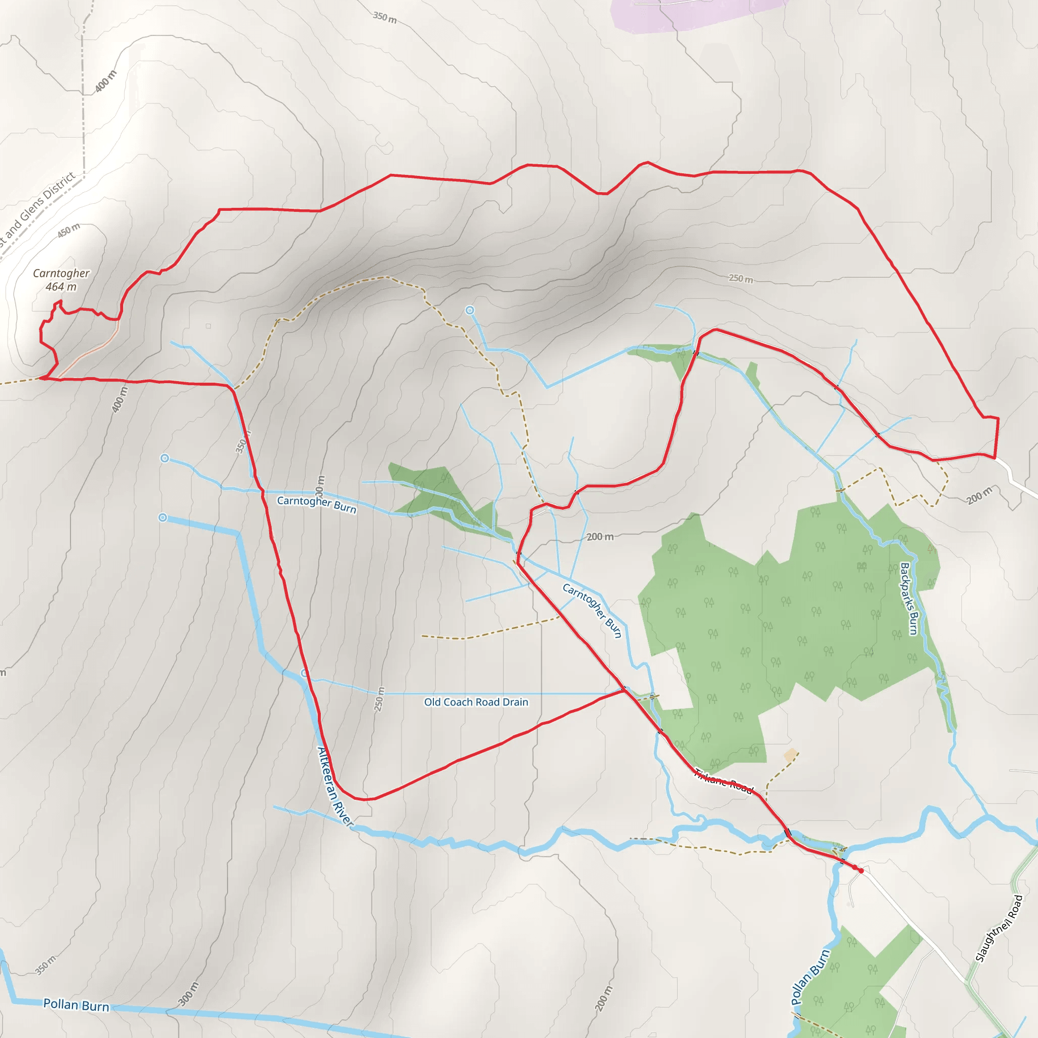 Carntogher Way – Slí An Chairn mobile static map