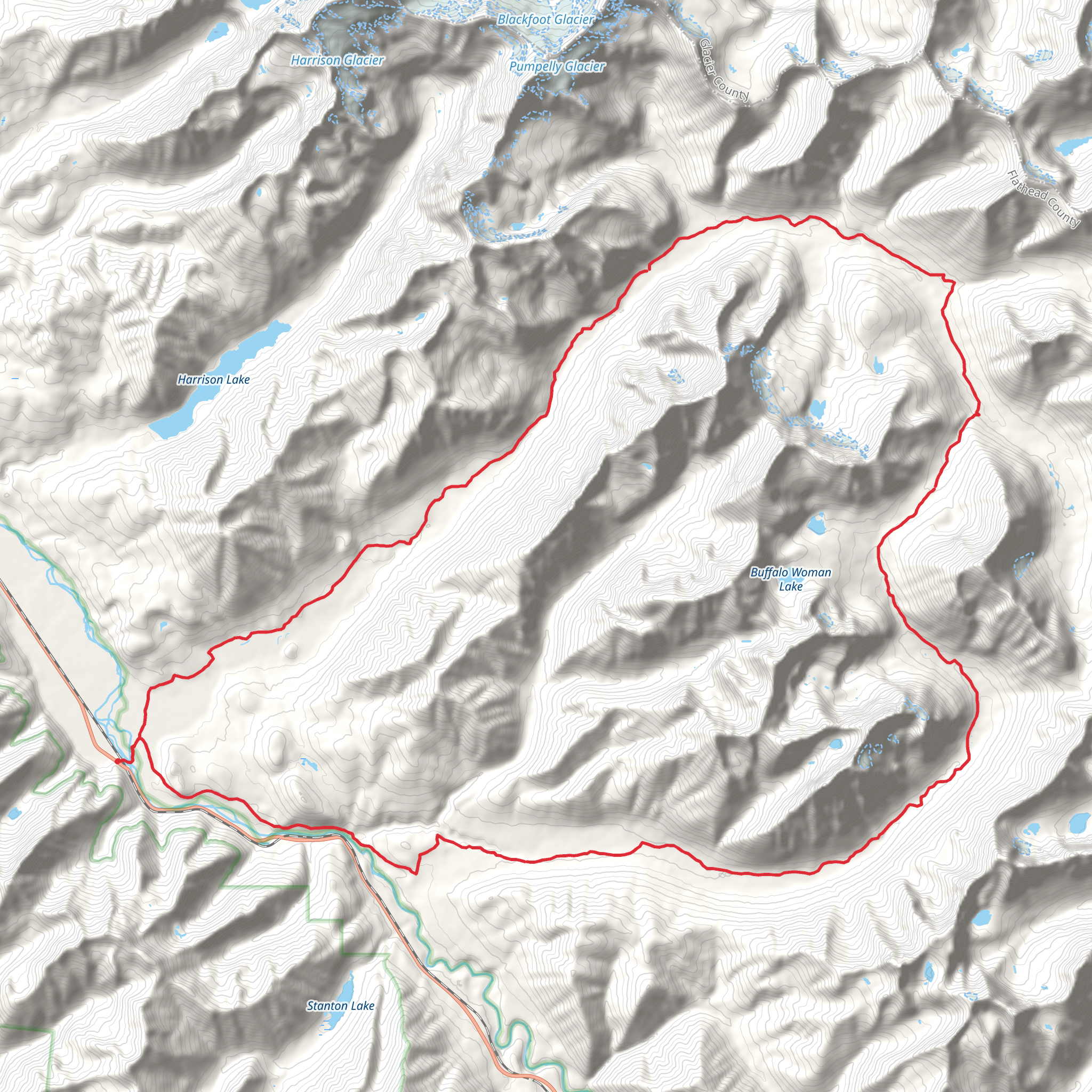 Nyack - Coal Creek Loop Trail mobile static map