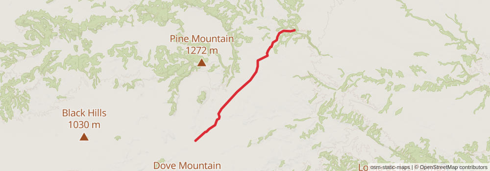 American Perimeter Trail - Texas Primary stage 36 Map