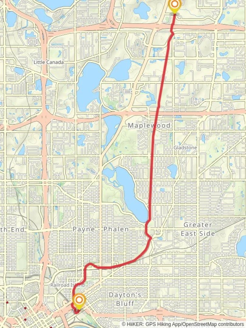 Sam Morgan Regional Trail from Bruce Vento Nature Sanctuary Ramsey