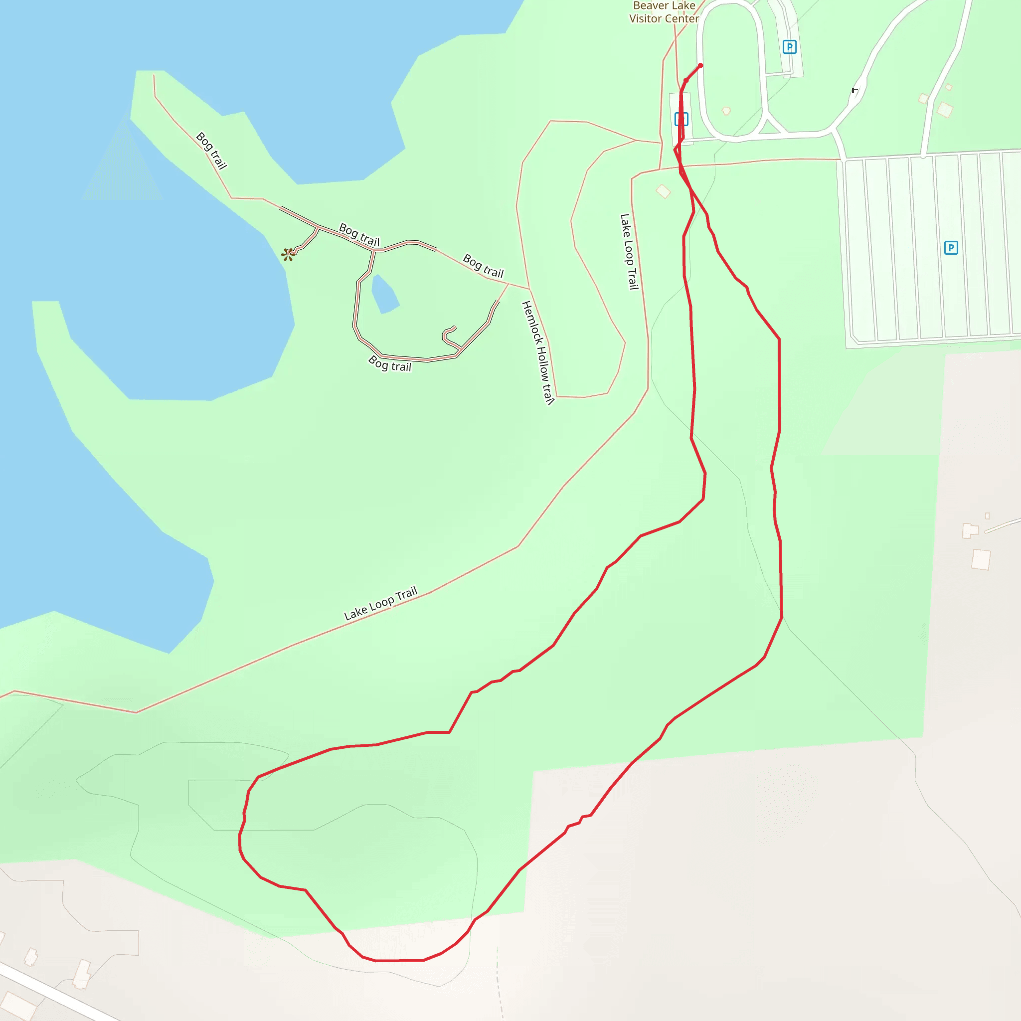 Beaver Lake County Park - Mud Lake mobile static map
