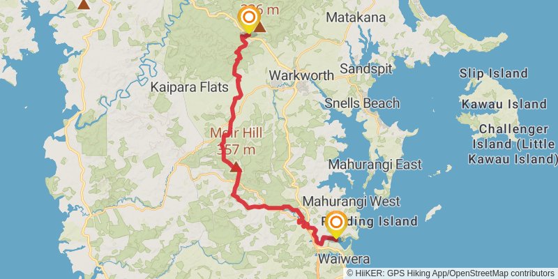 Te Araroa North Island stage 29 Map