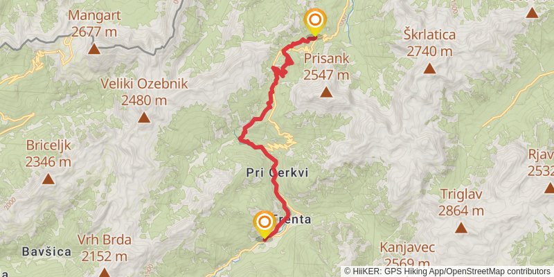 Alpe - Adria Trail stage 24 Map