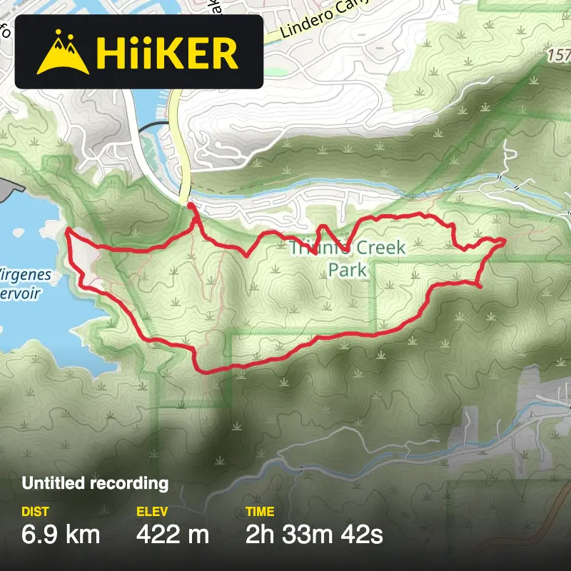 A map preview of the recording Untitled recording.