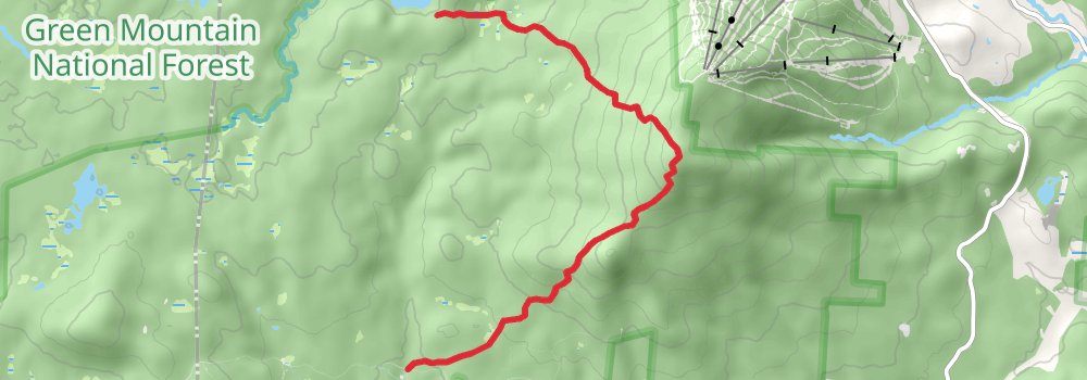 Appalachian Trail - Vermont stage 4 Map