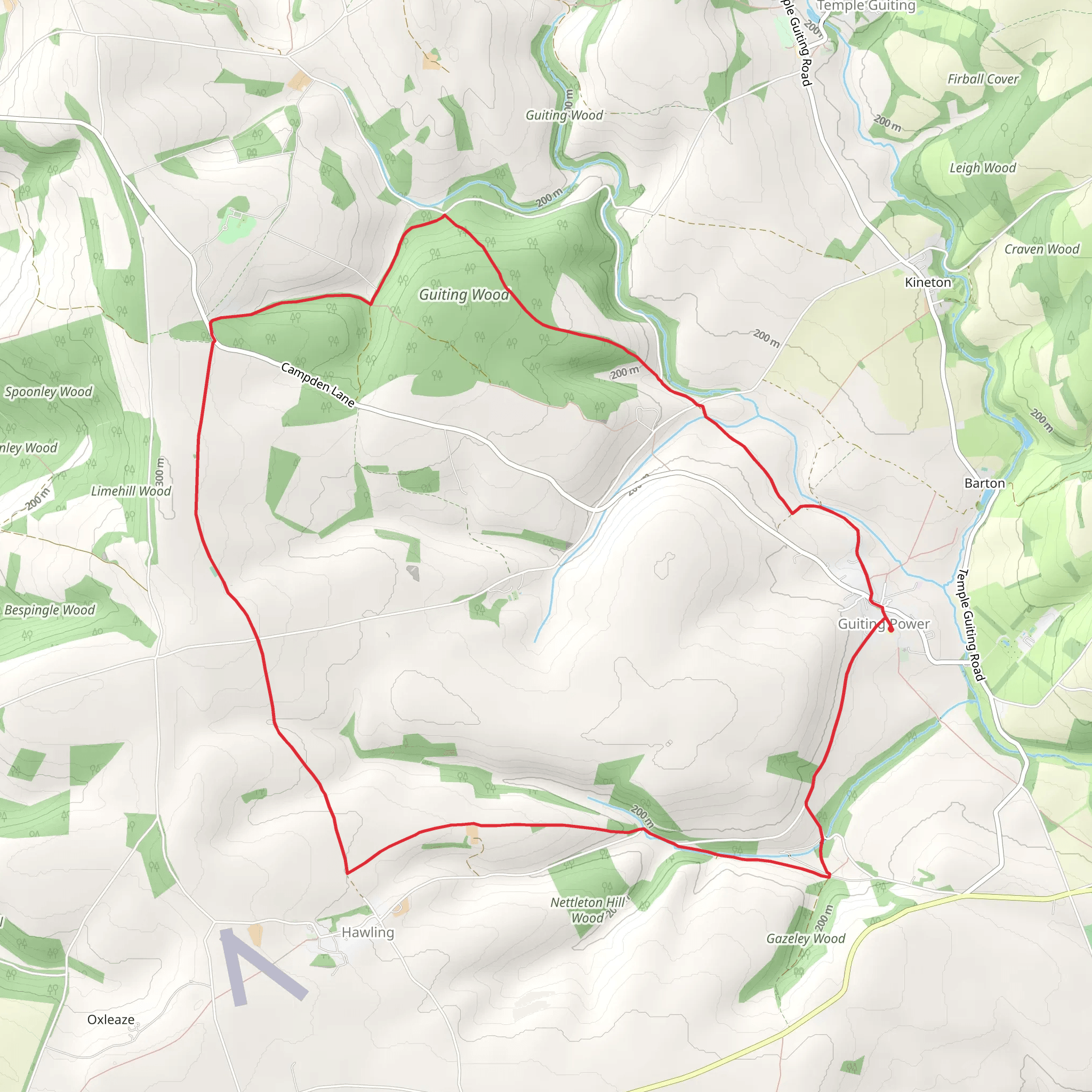 Guiting Power- Roel Circular mobile static map