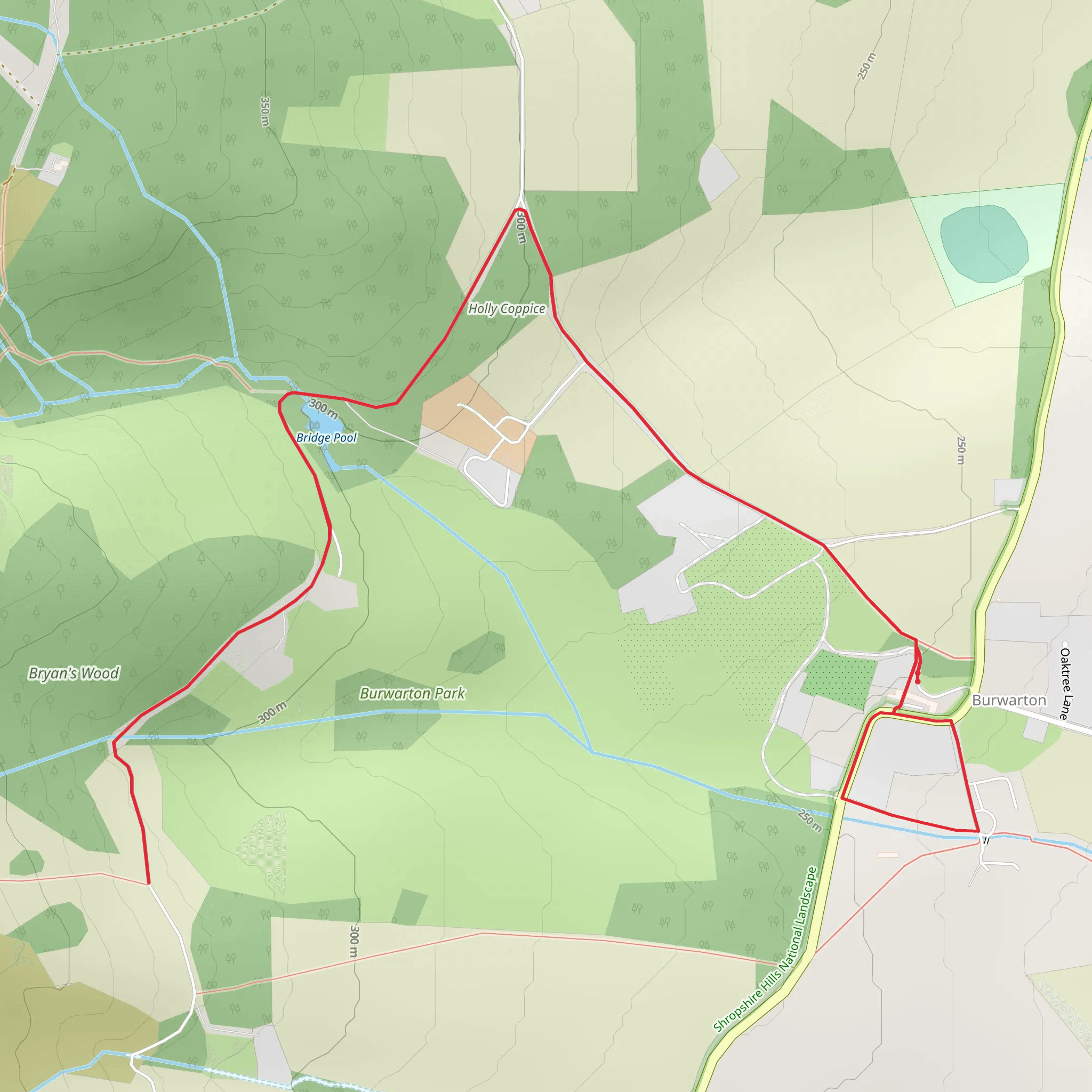 Holly Coppice mobile static map