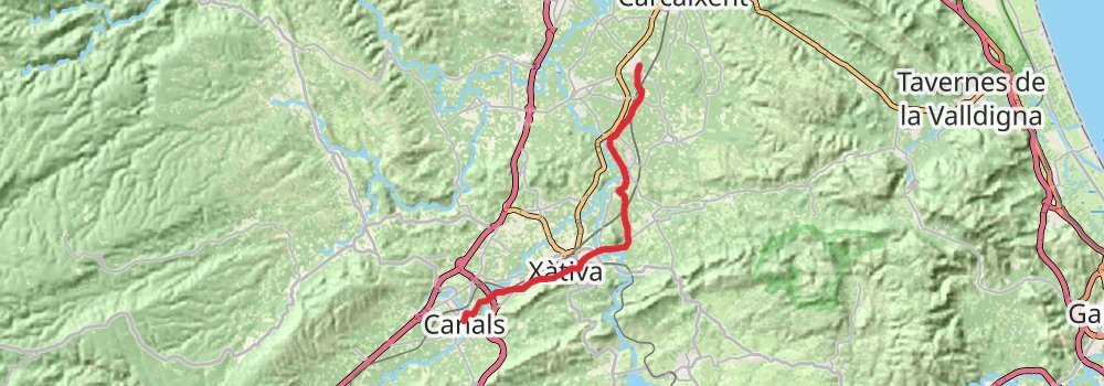 GR 239 Camino de Santiago de Levante - Valencia stage 4 Map