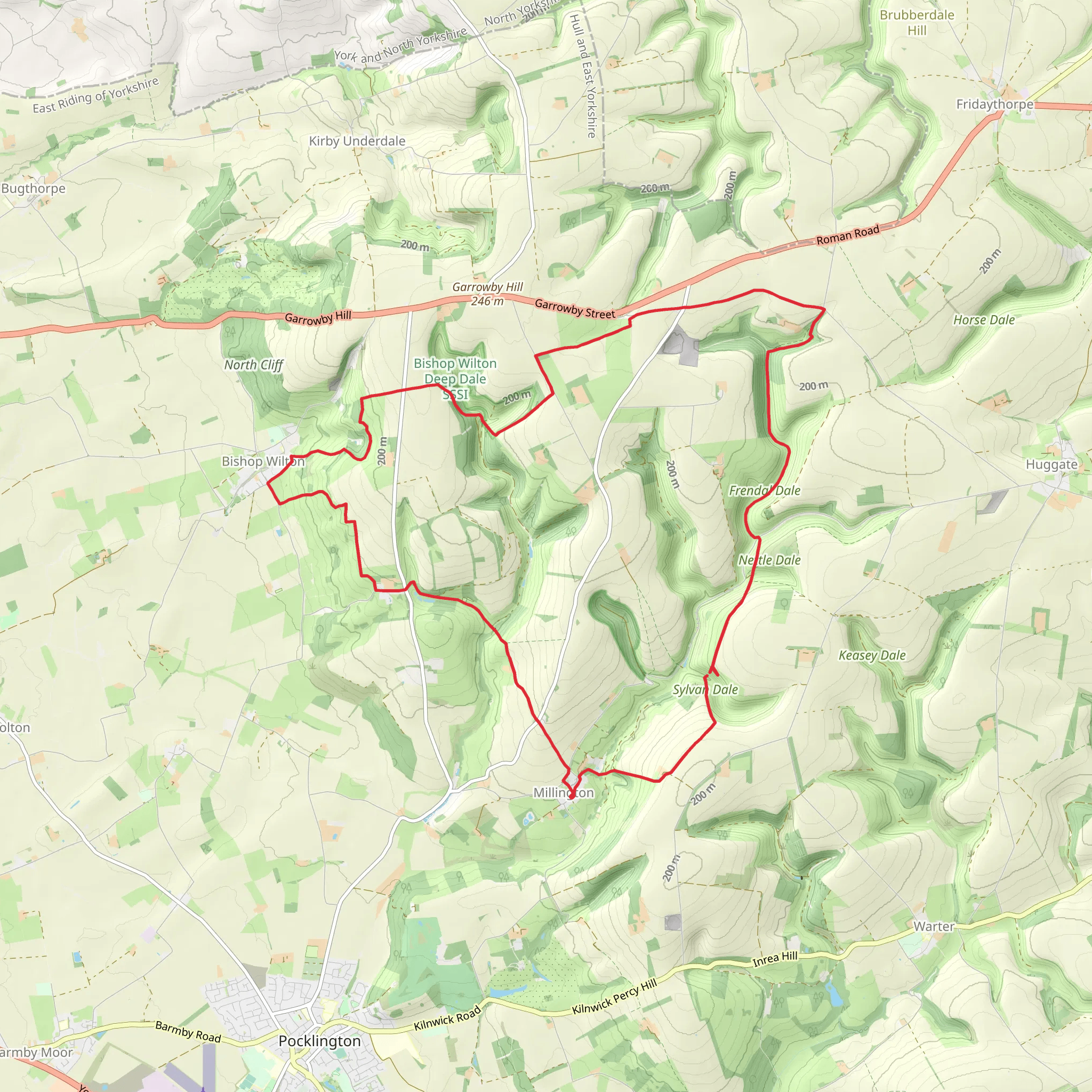 Bishop Wilton from Millington mobile static map