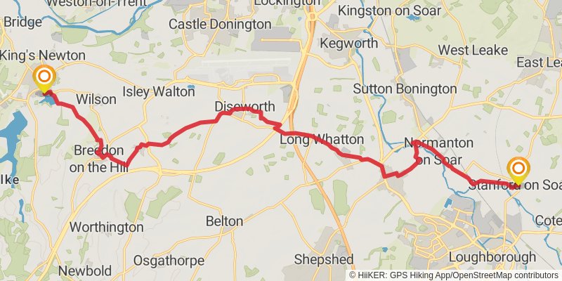Cross Britain Way stage 7 Map