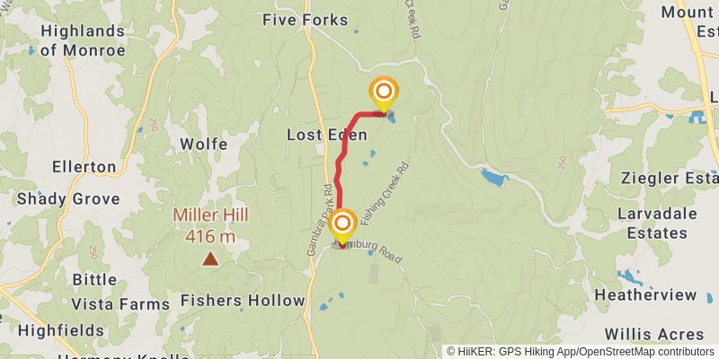 Catoctin National Recreation Trail alt 3 Map
