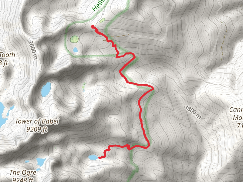 Lower Cannon Lake via South Boise Trail