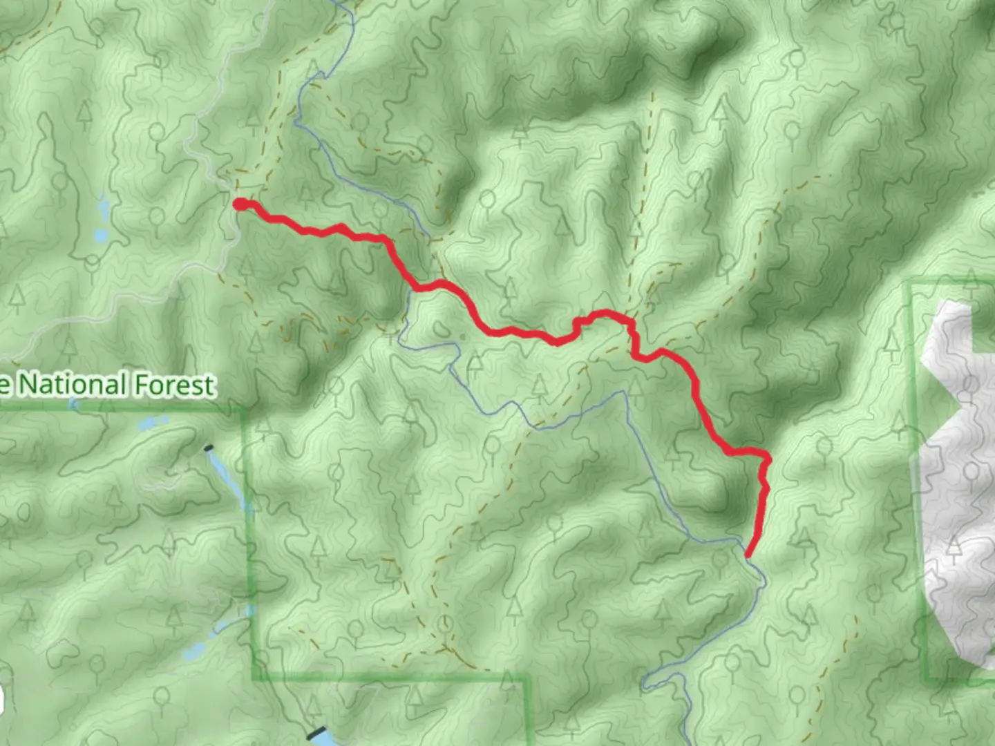 An image depicting the trail Broken Swing Arm Trail and its surrounding area.