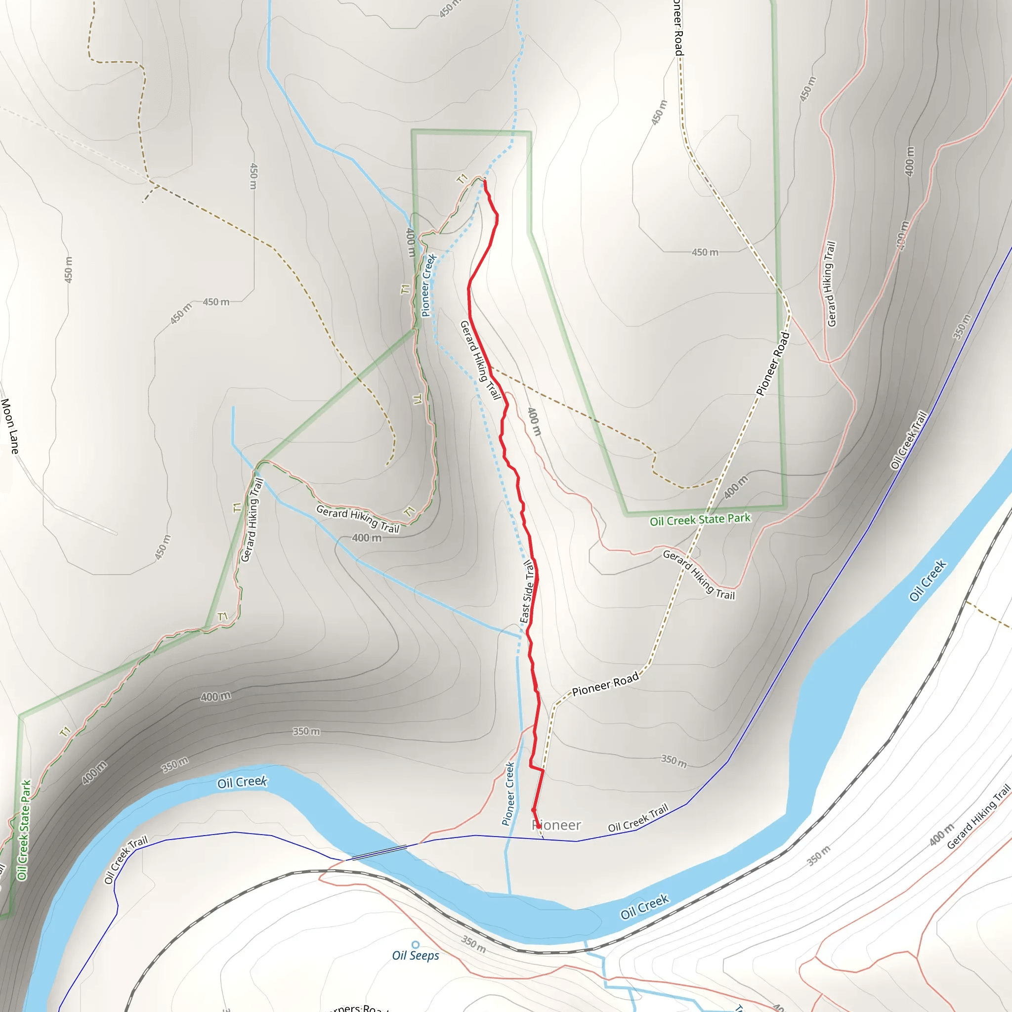 Pioneer Walk mobile static map