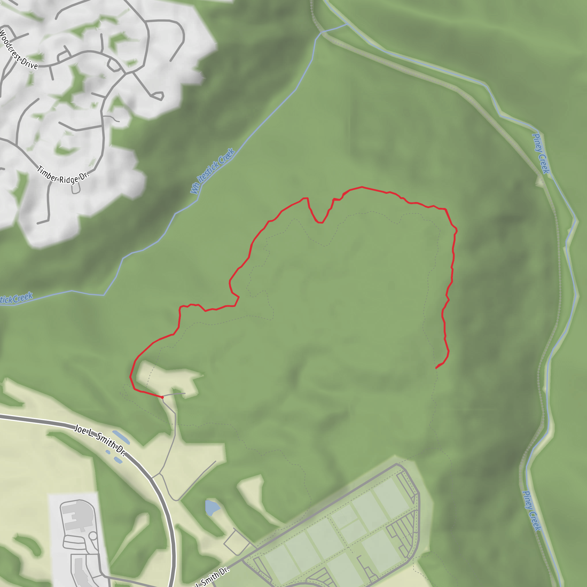 Pinney Bluff Trail mobile static map