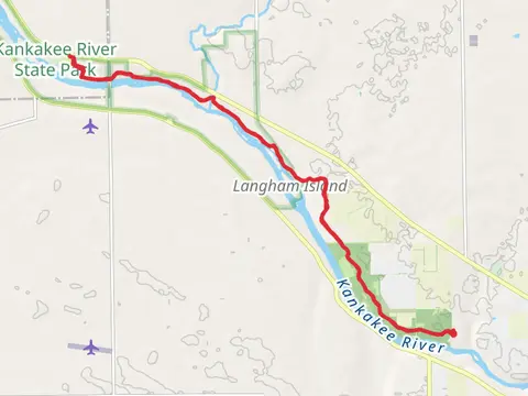 Walk along Kankakee River - Davis Creek Group Camp