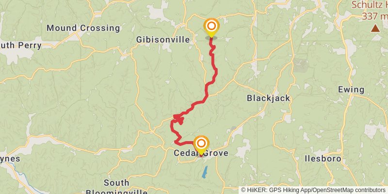 American Discovery Trail North Route stage 59 Map