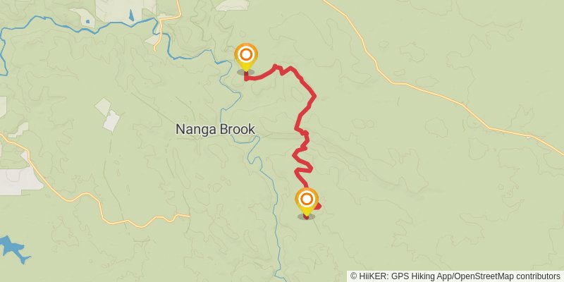 Bibbulmun Track stage 12 Map