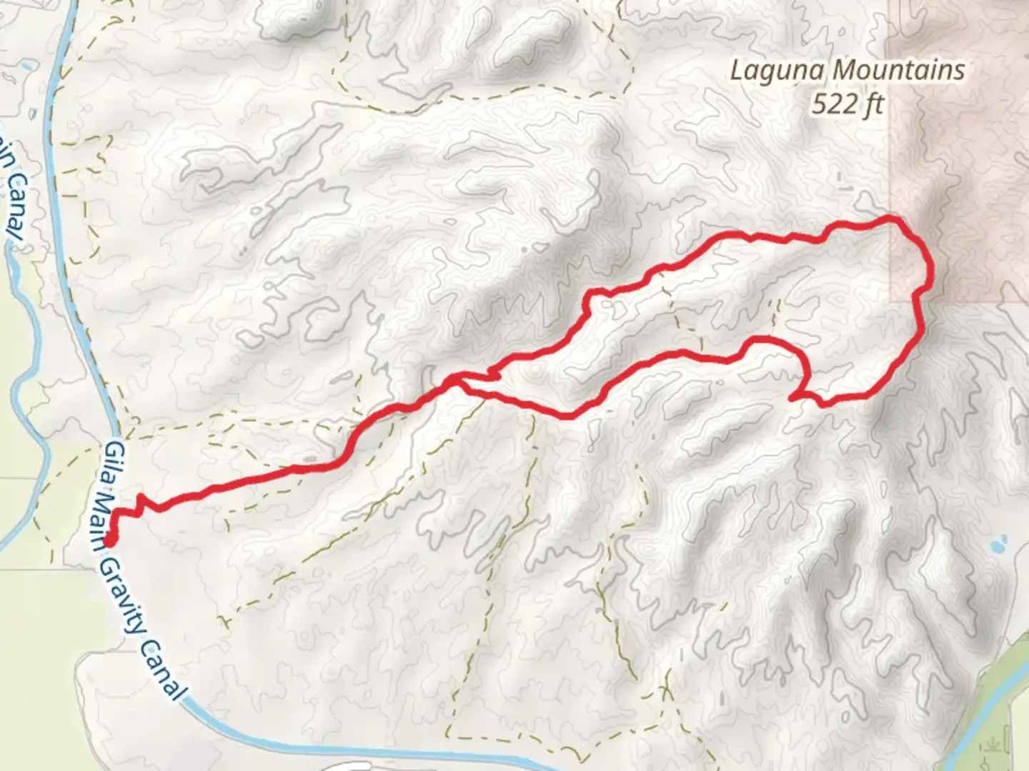 An image depicting the trail Frontyard and Liberty Bell Loop and its surrounding area.