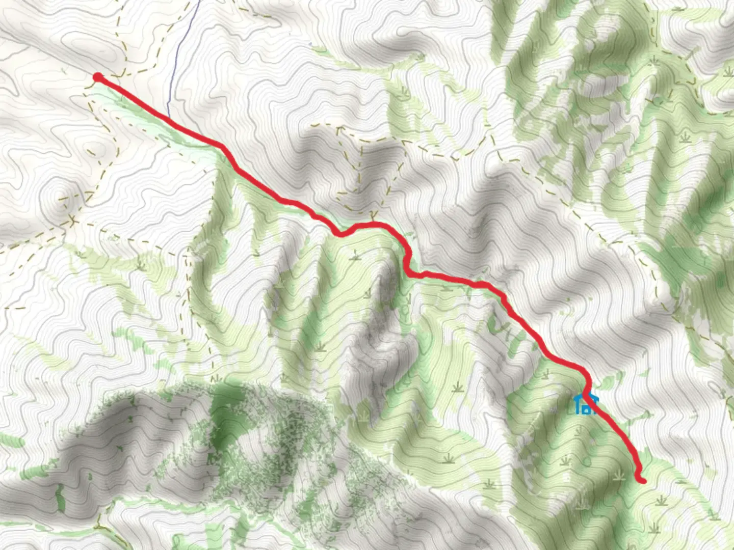 An image depicting the trail Water Canyon Trail and its surrounding area.