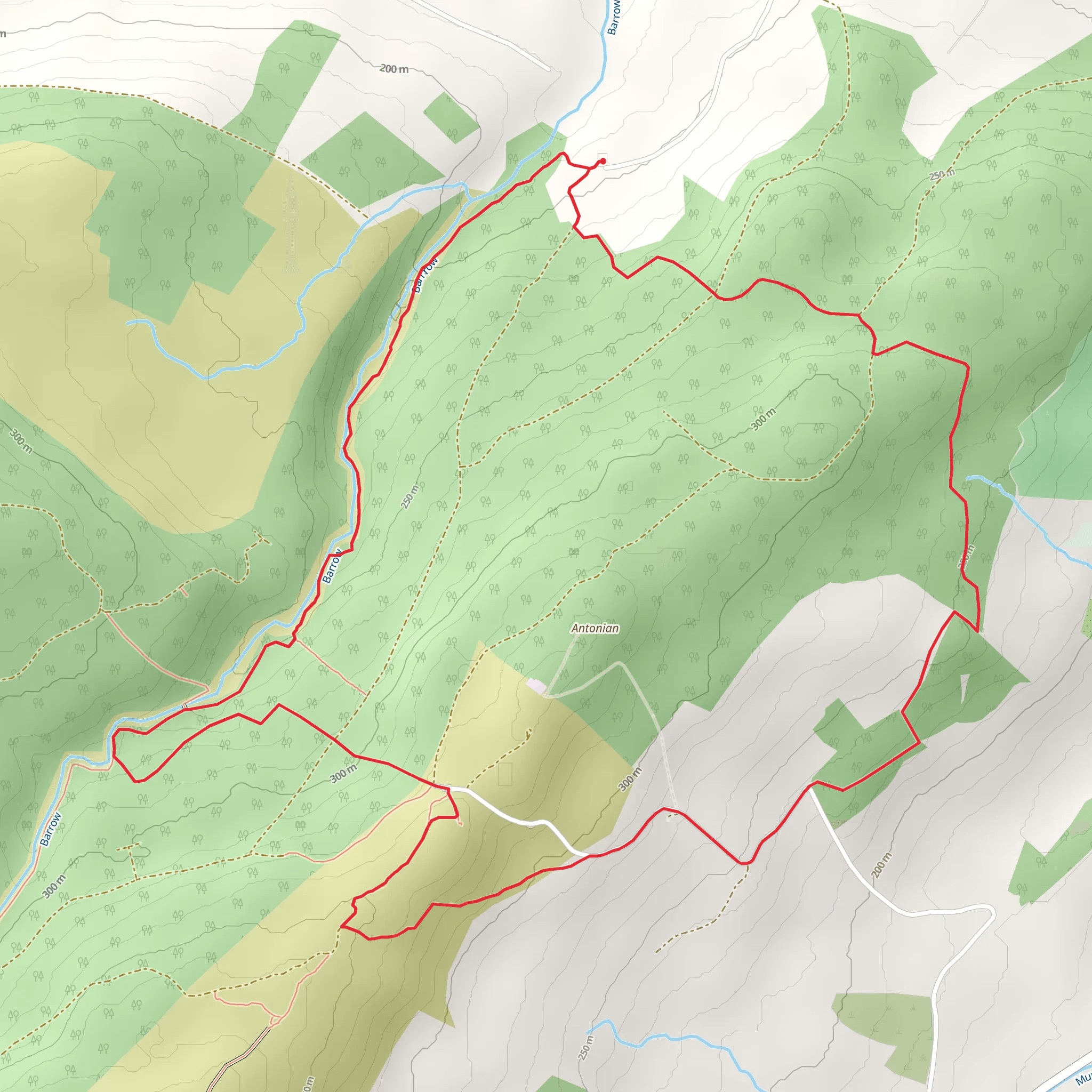 Glenbarrow - Eco Walk mobile static map
