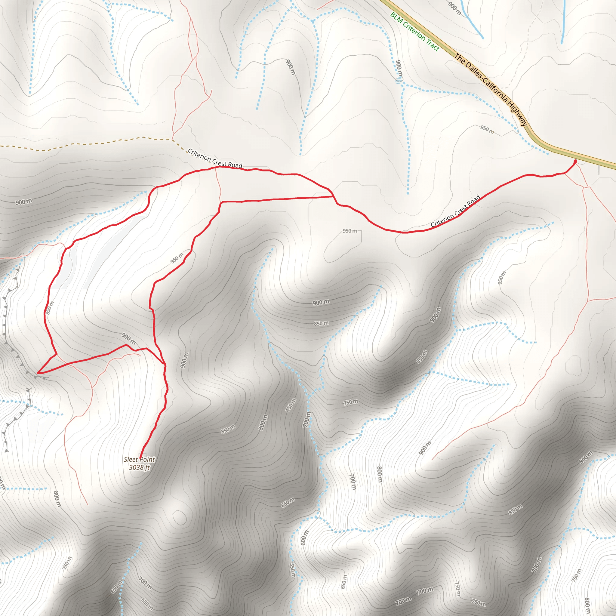 Sleet Point Loop mobile static map