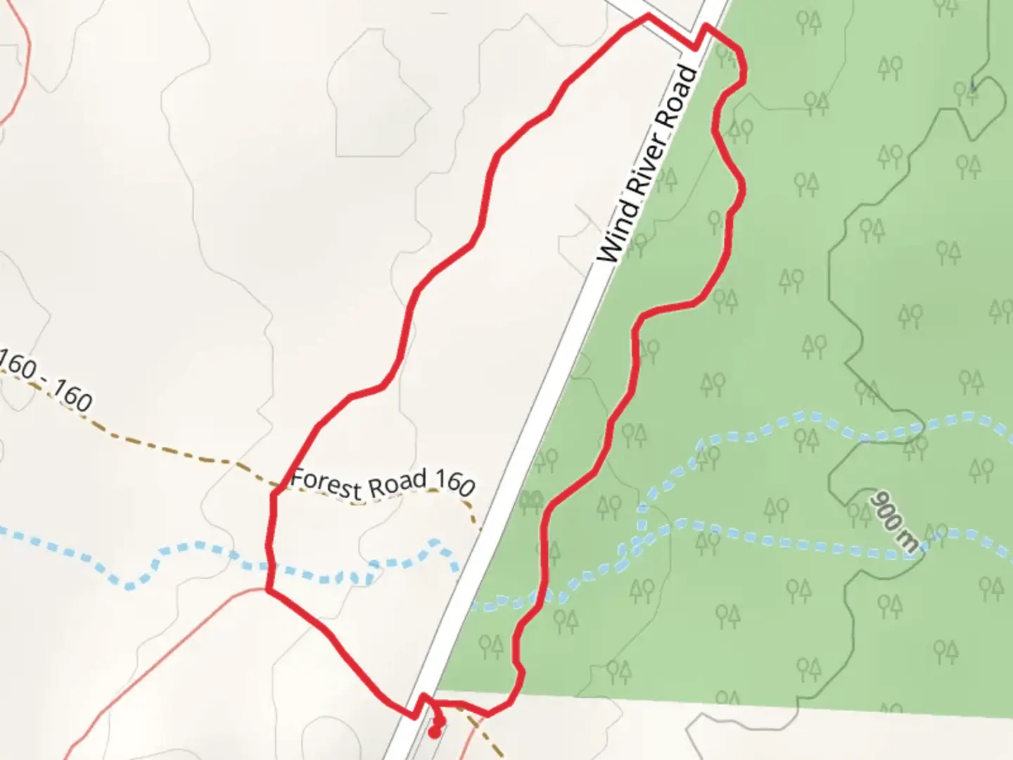 An image depicting the trail Snofoot Loop Trail and its surrounding area.