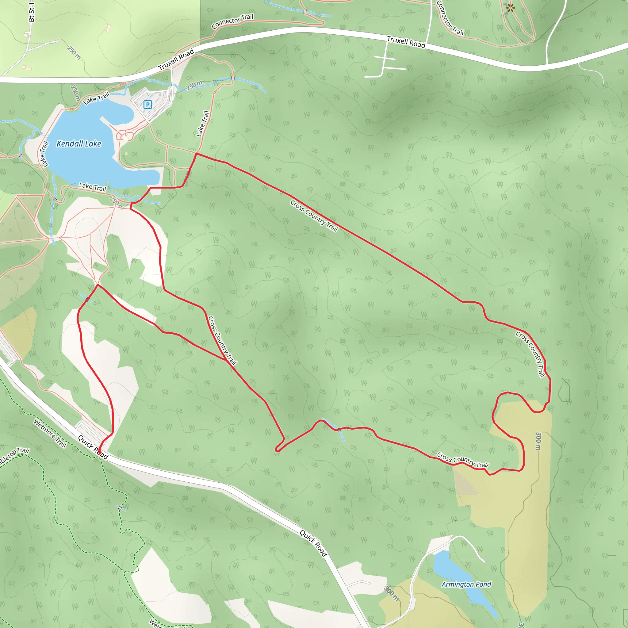 Cross Country Loop Trail mobile static map