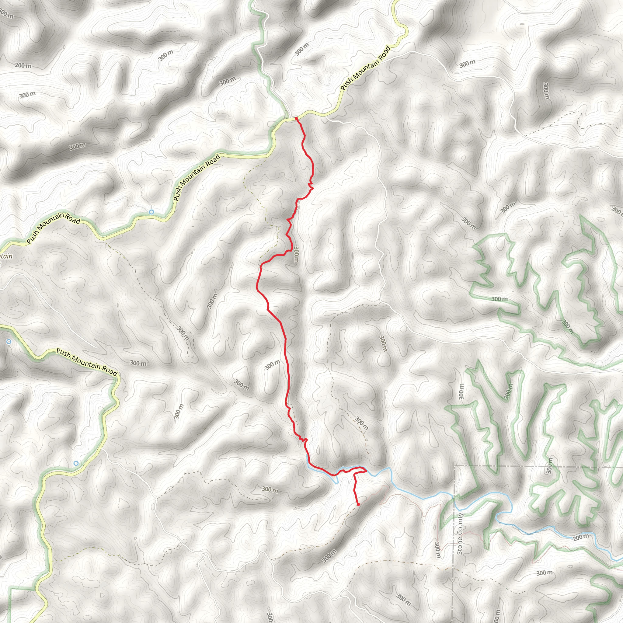 Ozark Highland Trail - Sylamore Section and OHT - Cripple Turkey Section mobile static map
