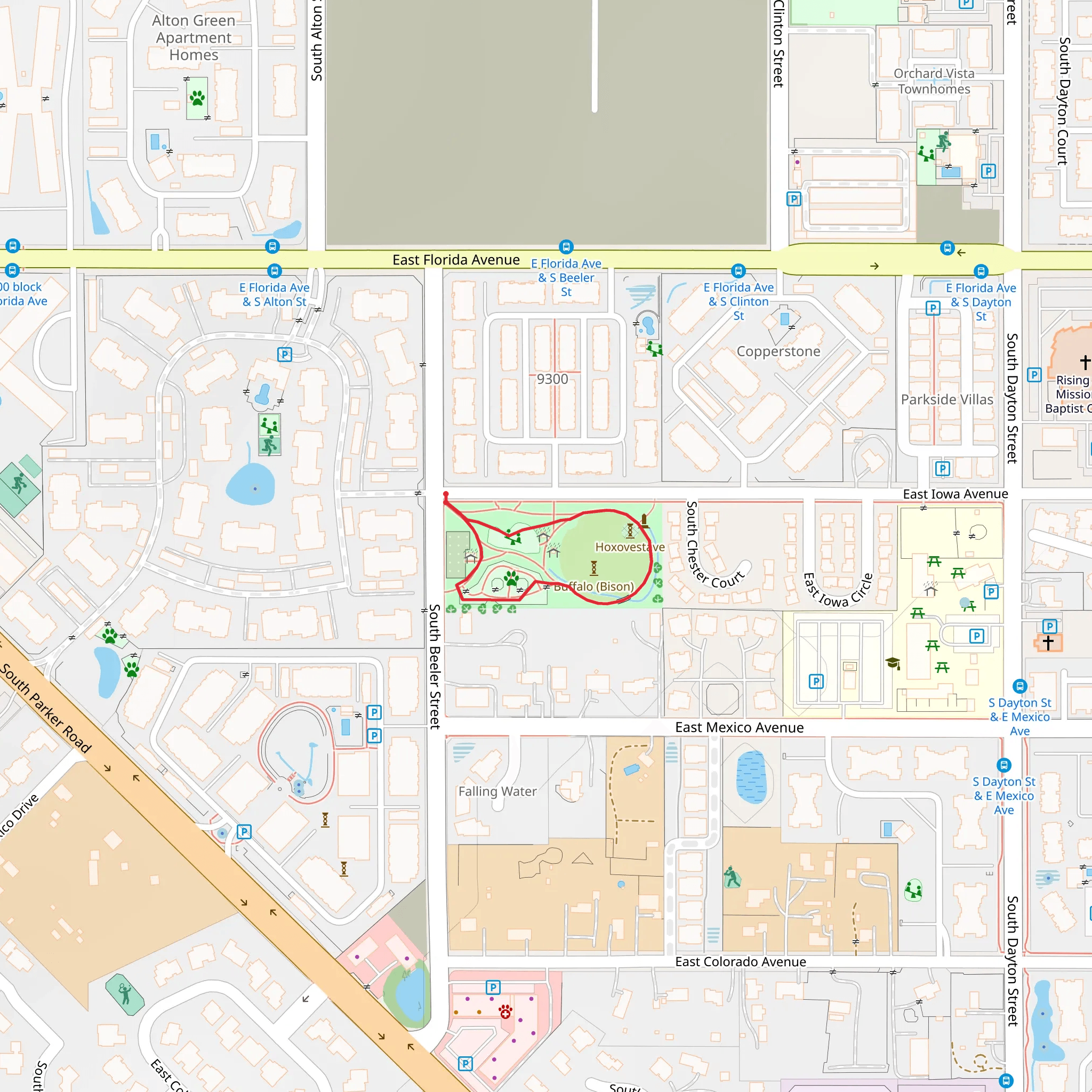 Tsistsistas Hinono'ei Park Loop mobile static map