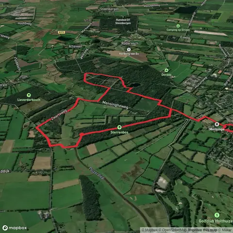Sterrebos and Mensingebos via Zwarte Weg