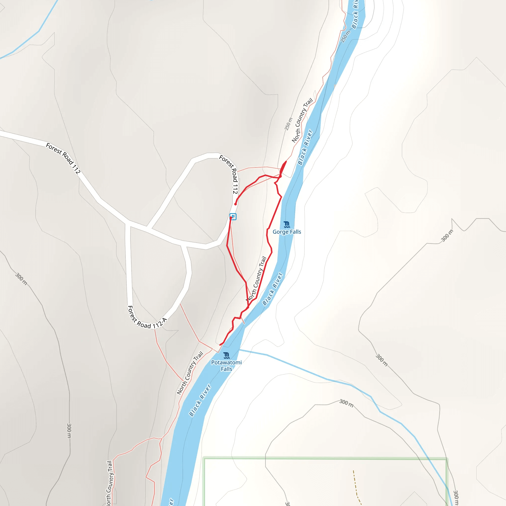 Black River and North Country Trail mobile static map