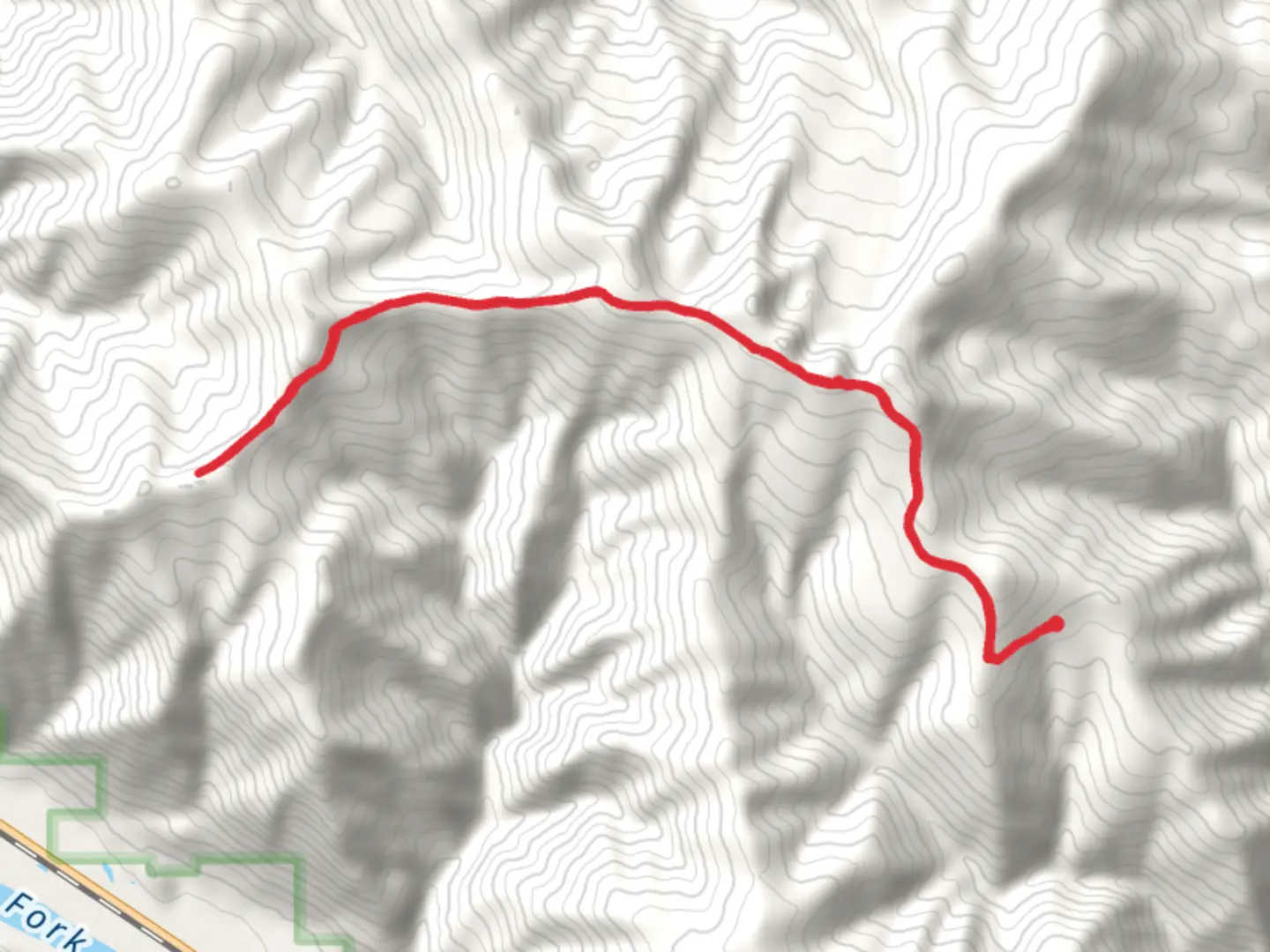 An image depicting the trail Koo Koo Sint E Trail via Big Hole Lookout Trail and its surrounding area.
