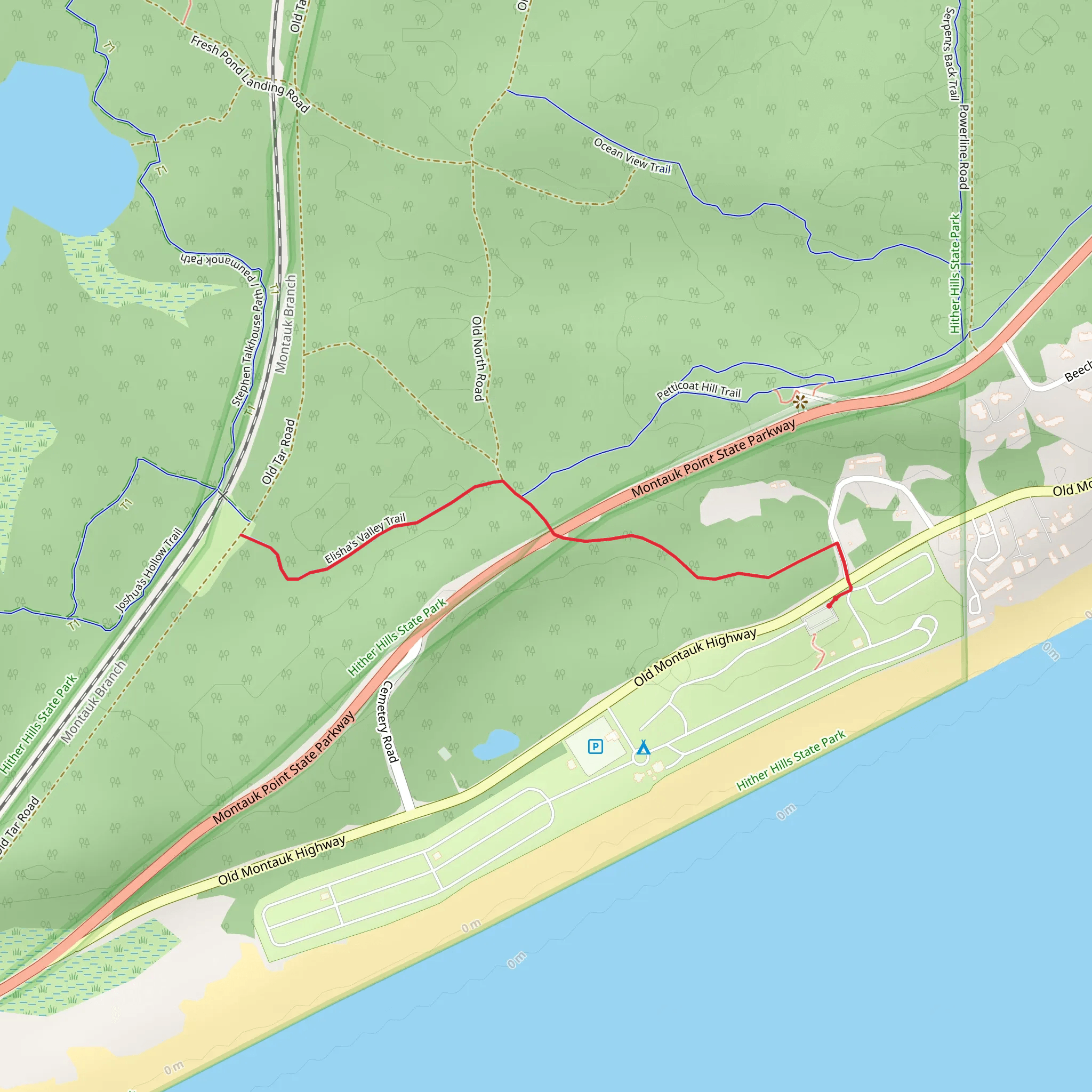 Elisha Valley Trail mobile static map