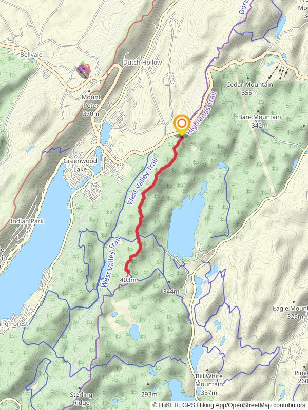 Sterling Ridge Trail via Minturn Bridge Road Out and Back mobile static map