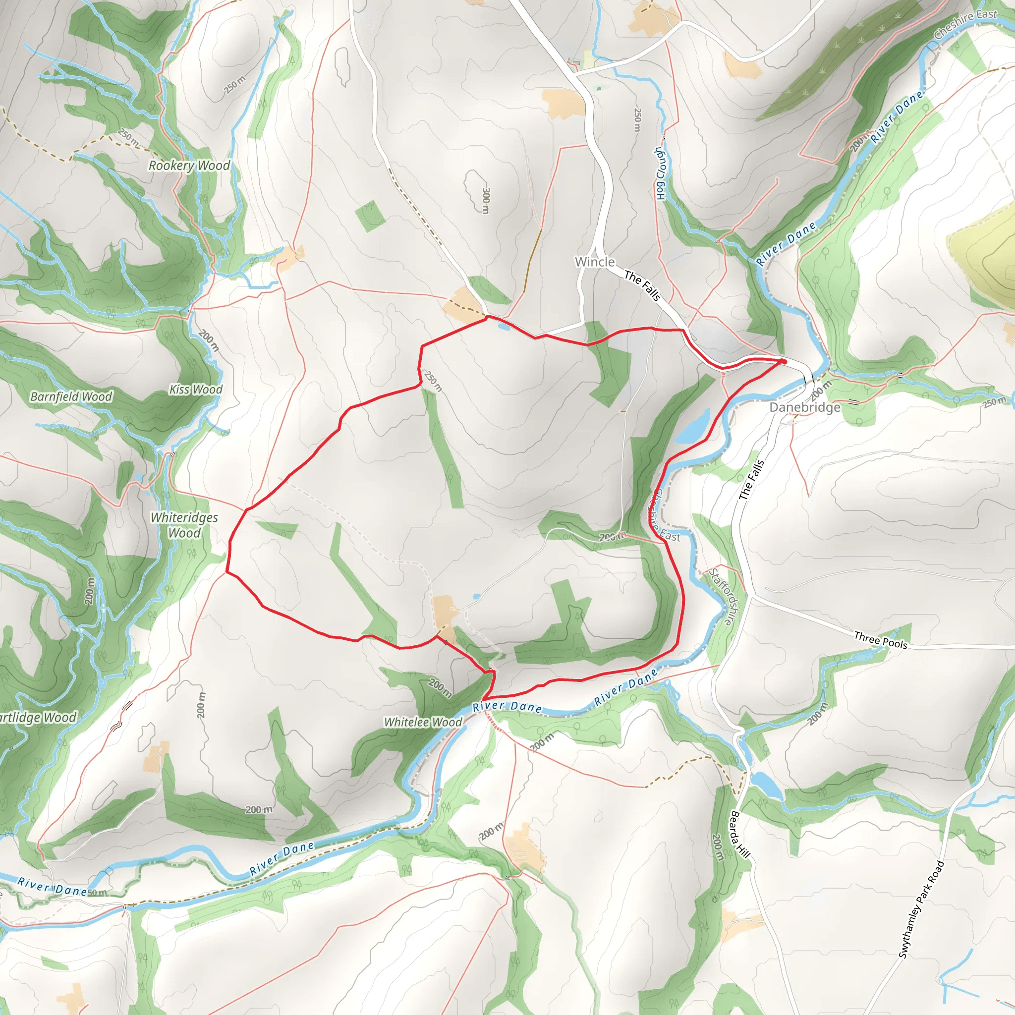 Danebridge Loop mobile static map