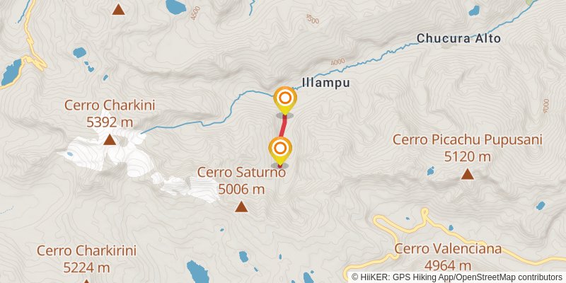 El Choro Trek alt 1 Map