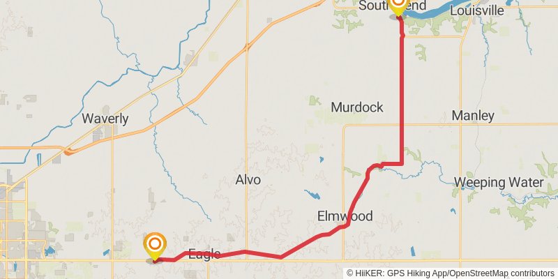 American Discovery Trail - North stage 47 Map