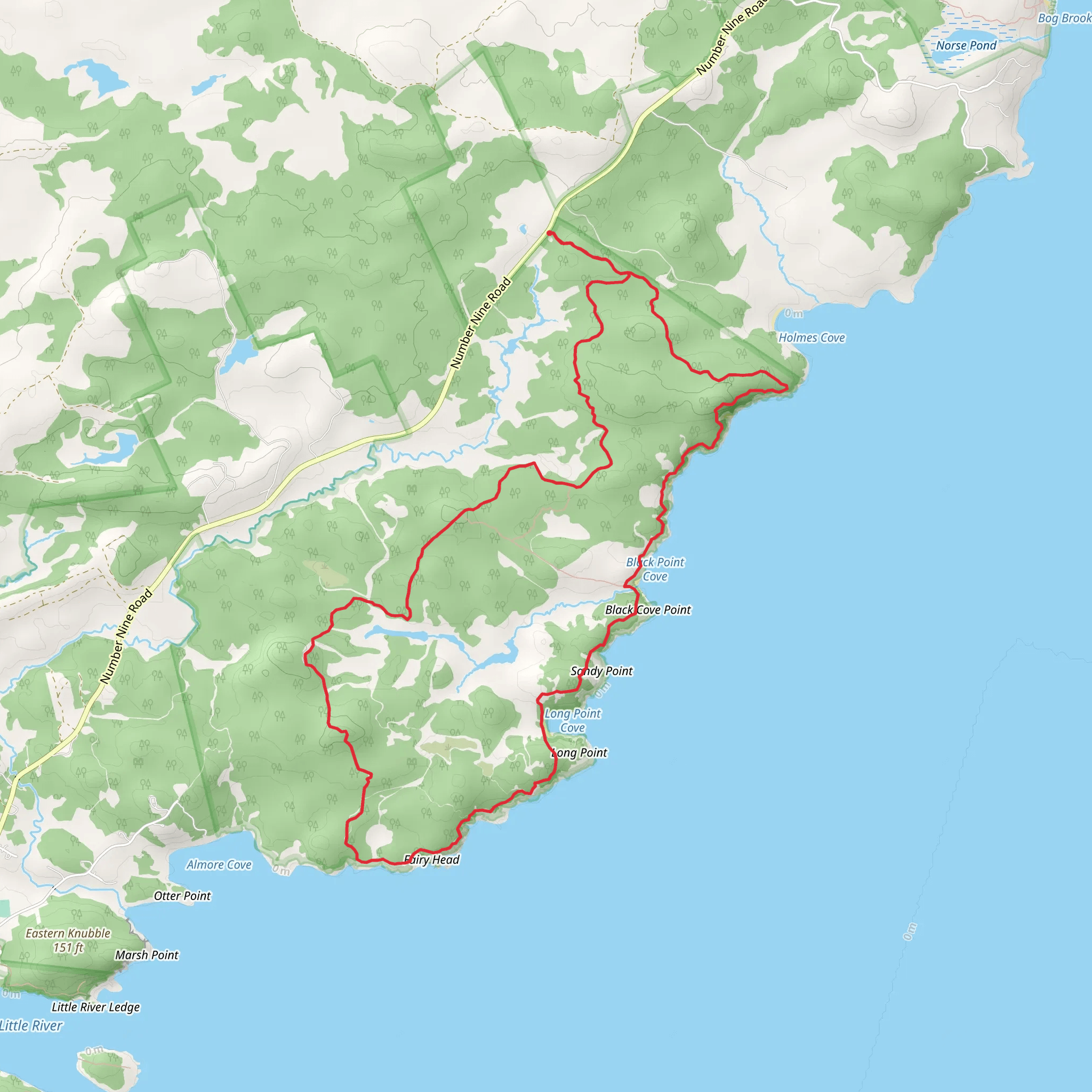 Cutter Loop Trail mobile static map