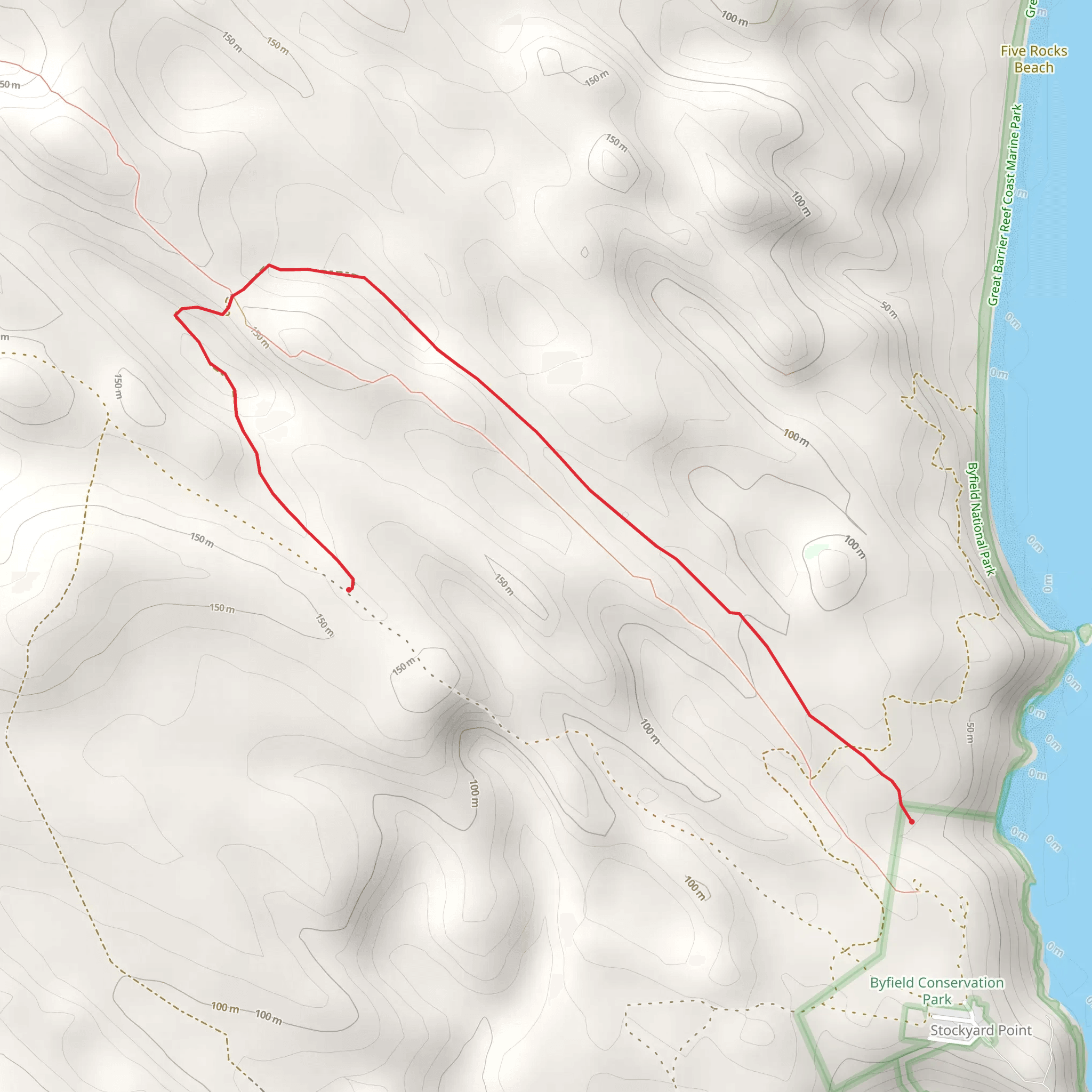 Death Valley Track mobile static map