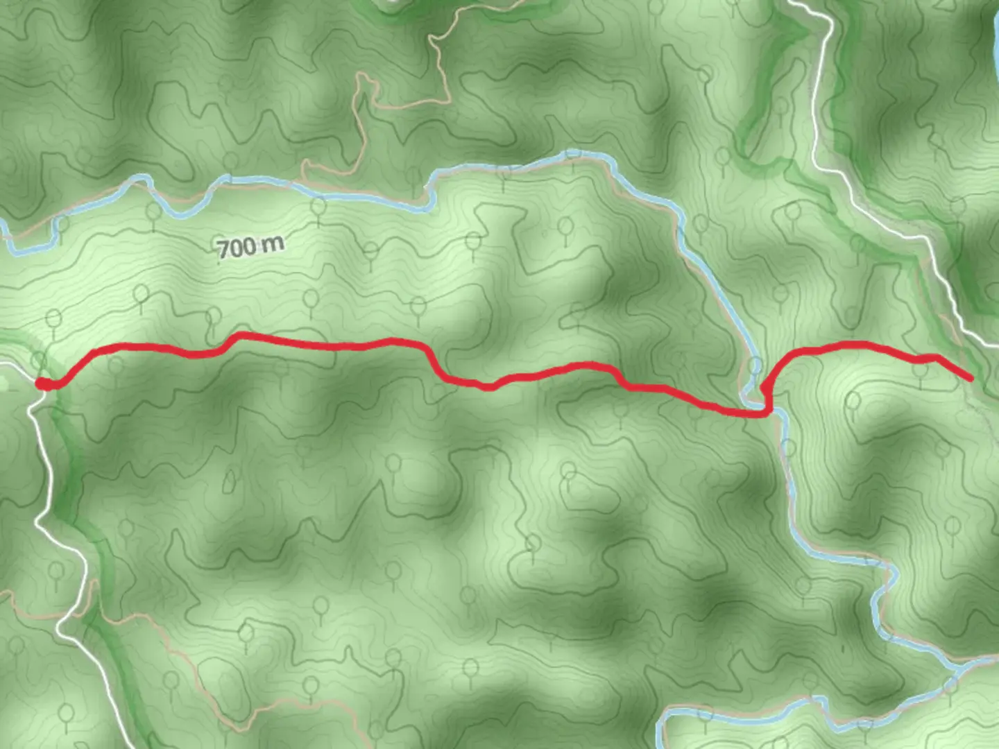 An image depicting the trail Persimmon Ridge Trail and its surrounding area.