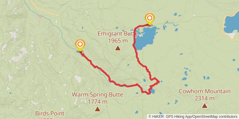Oregon Timber Trail stage 22 Map