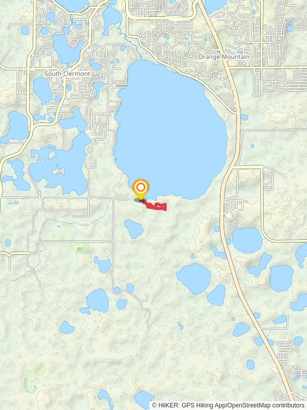 Lake Louisa South Side Loop mobile static map