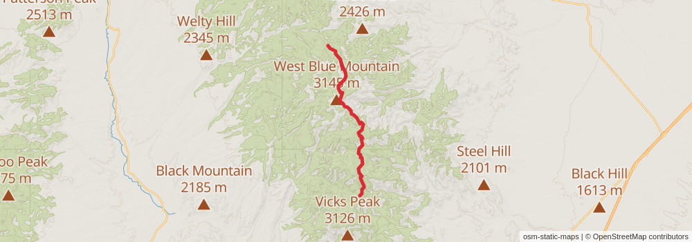 Grand Enchantment Trail stage 49 Map