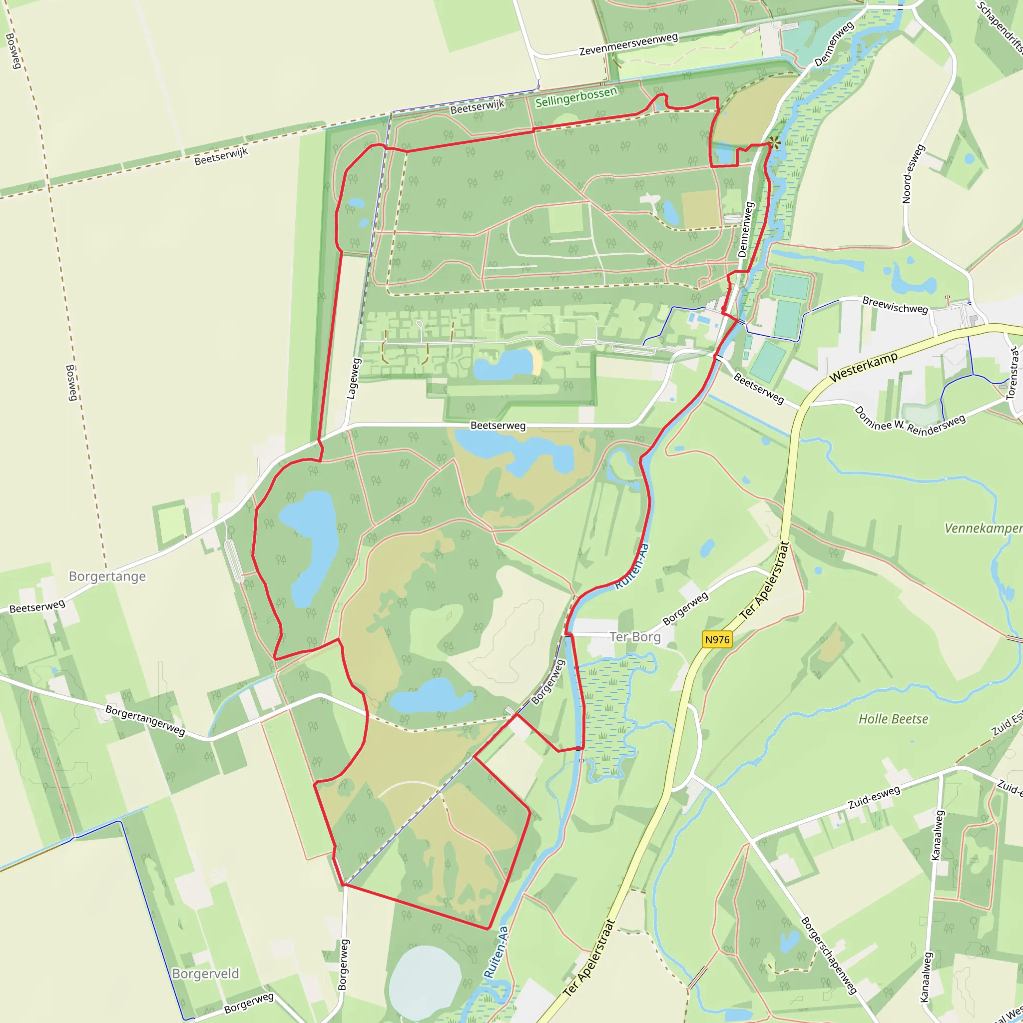 Westerwoldepad and Noaberpad Loop mobile static map