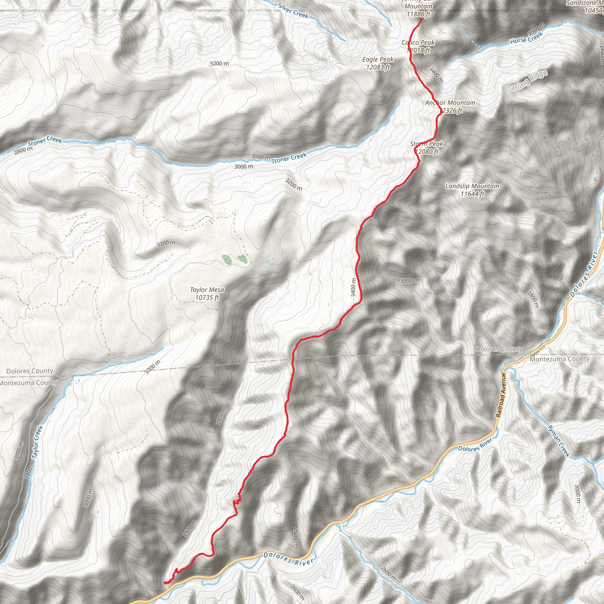 Calico Trail mobile static map