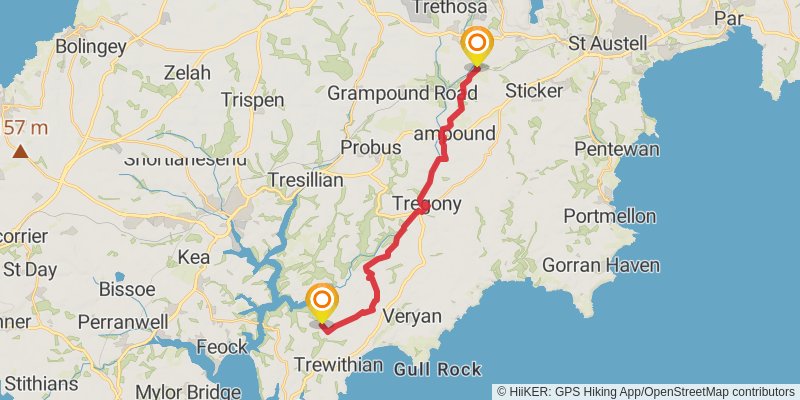 Mary Michael Pilgrims Way stage 6 Map