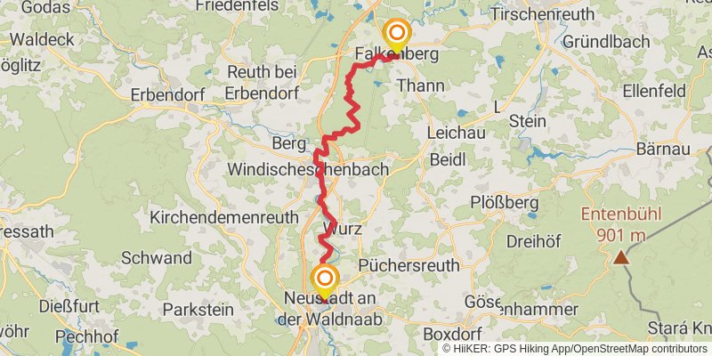 Goldsteig stage 3 Map